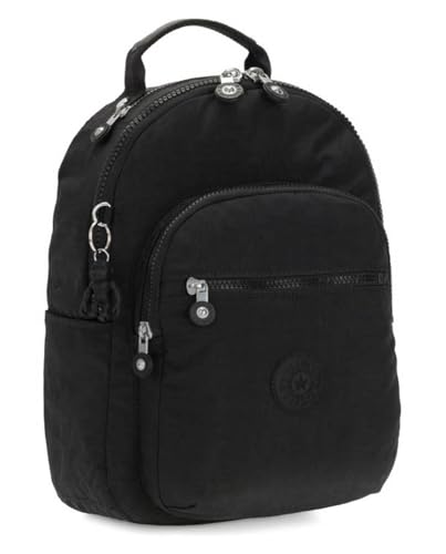 Kipling SEOUL S, Kleiner Rucksack mit Laptop-Schutz 13 Zoll, 35 cm, 14 L, 0.50 kg, Black Noir von Kipling