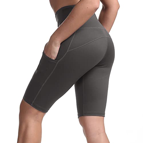 Kipro Damen Radlerhose Kurze Leggings Yogahose Sporthose Shorts mit Taschen für Fitness S von Kipro