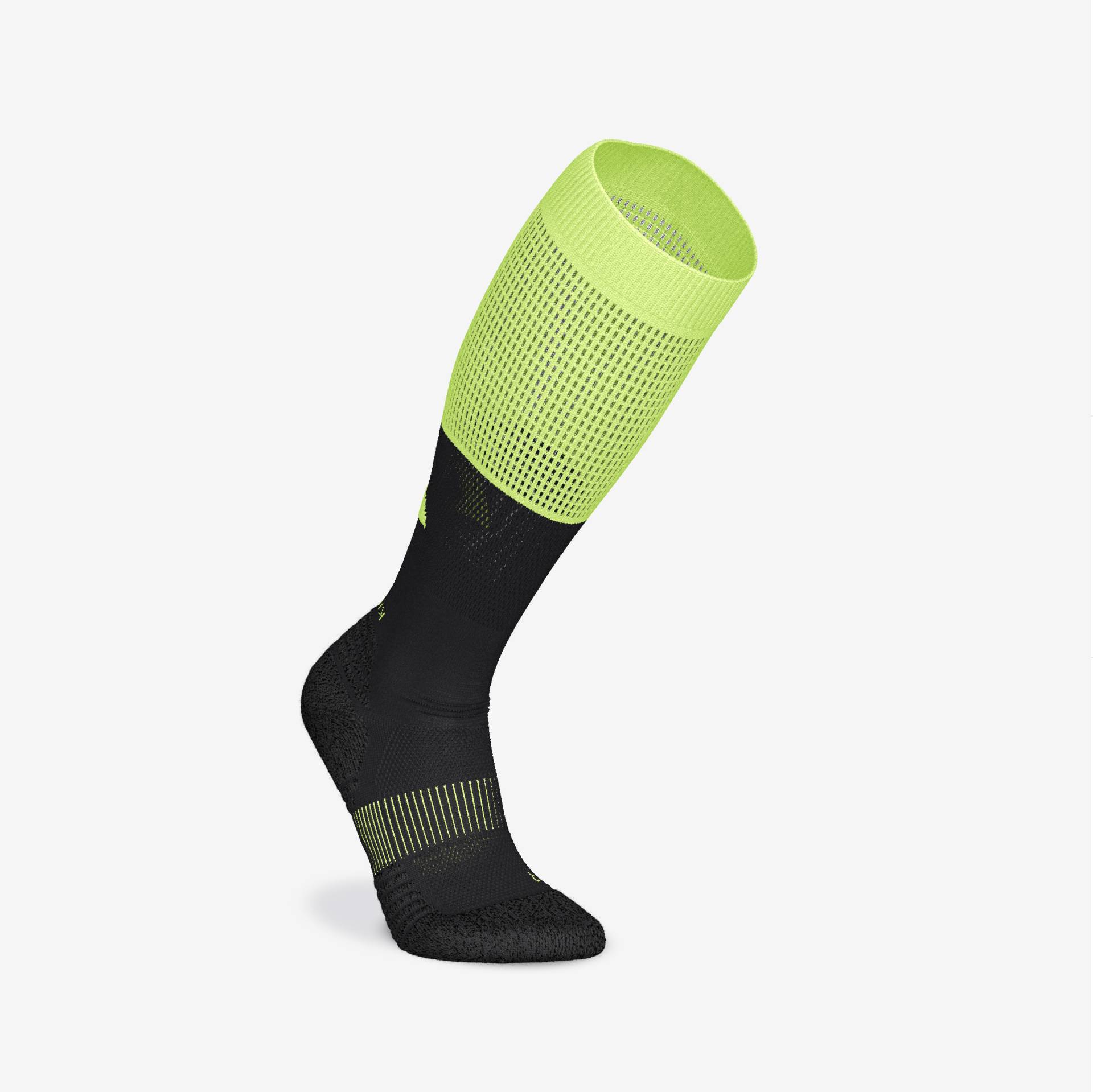 Lauf-Kompressionssocken - 500 schwarz/gelb Lauf-Kompressionssocken - 500 schwarz/gelb von Kiprun