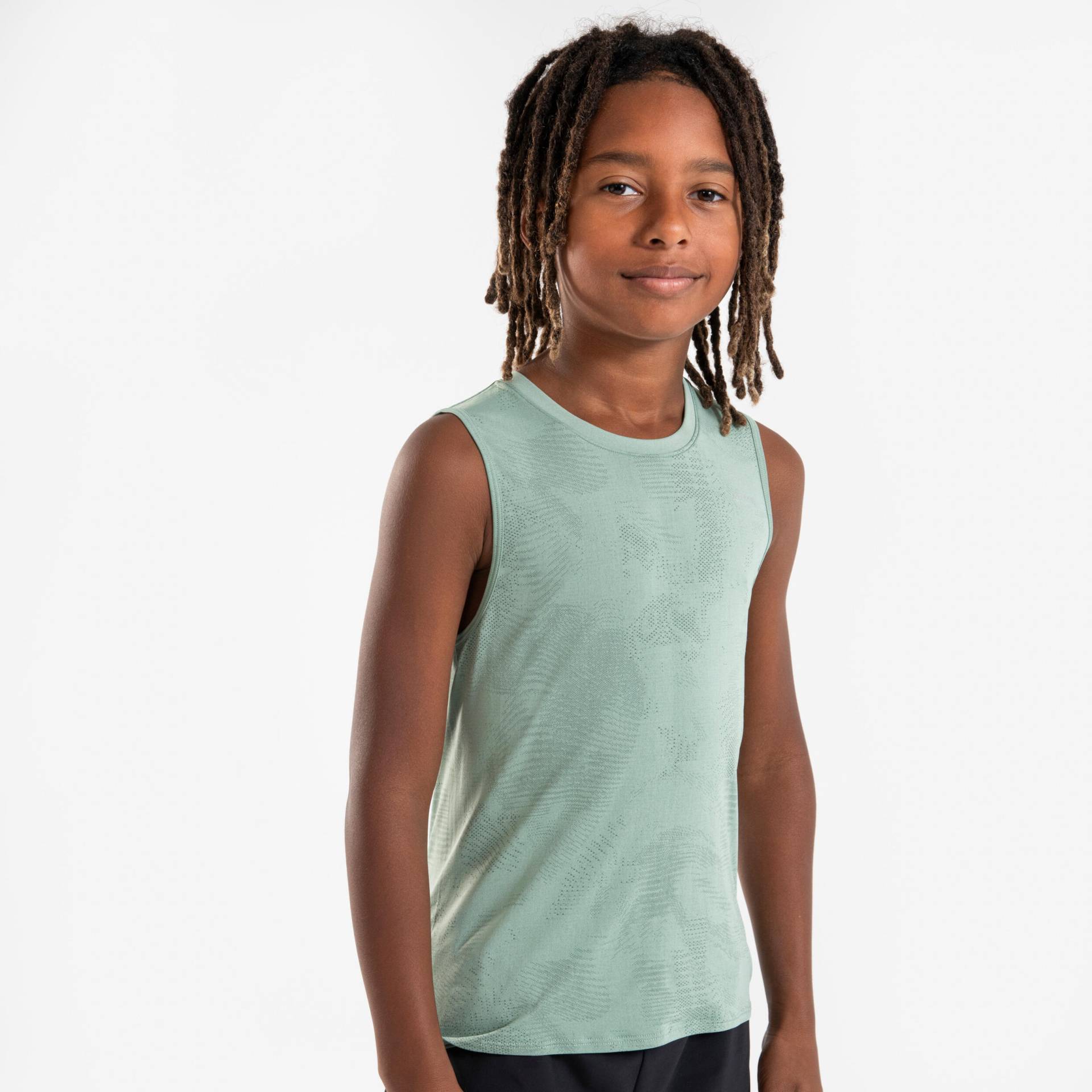 Lauf-Tanktop Kinder nahtlos - 900 Light grün Lauf-Tanktop Kinder nahtlos - 900 Light grün von Kiprun