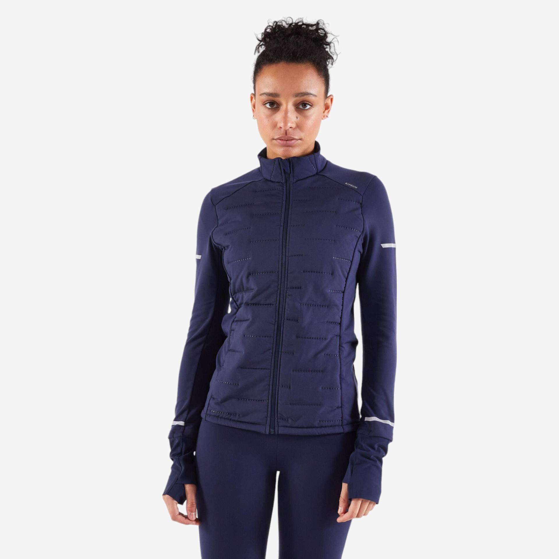 Laufjacke Damen warm - blau von Kiprun