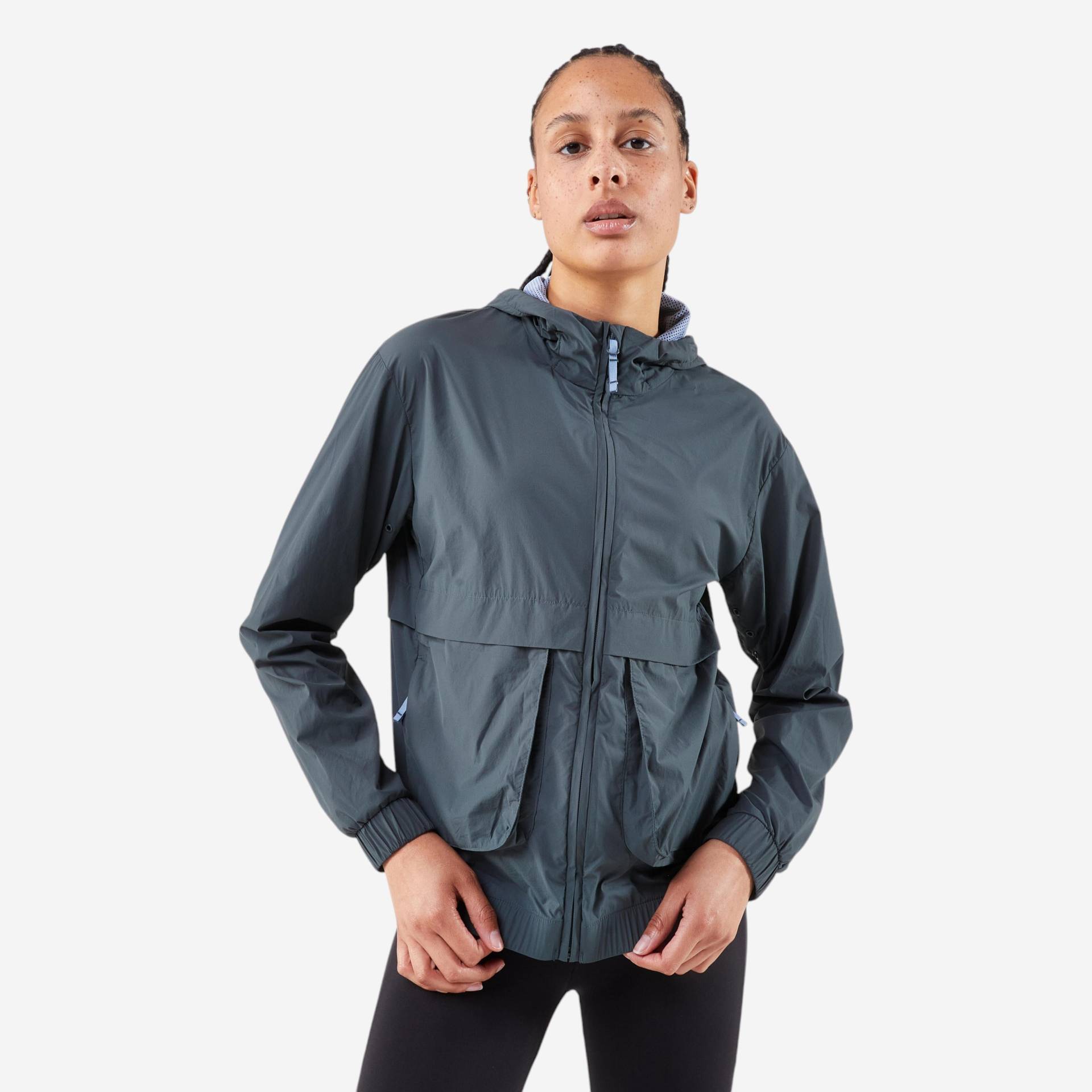 Laufjacke Damen winddicht - Run 500 Wind grün Laufjacke Damen winddicht - Run 500 Wind grün von Kiprun