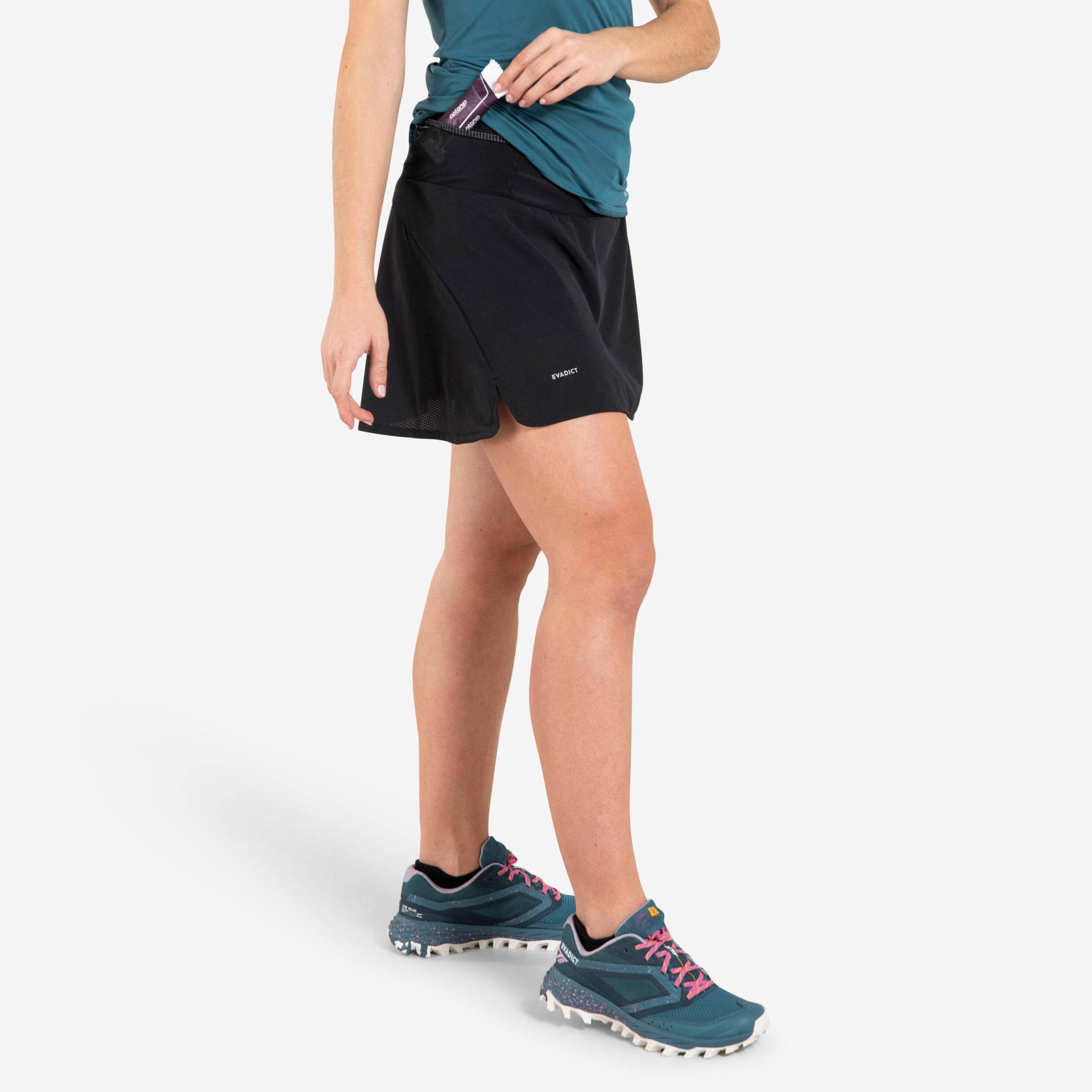 Laufrock Damen Trail - schwarz Laufrock Damen Trail - schwarz von Kiprun