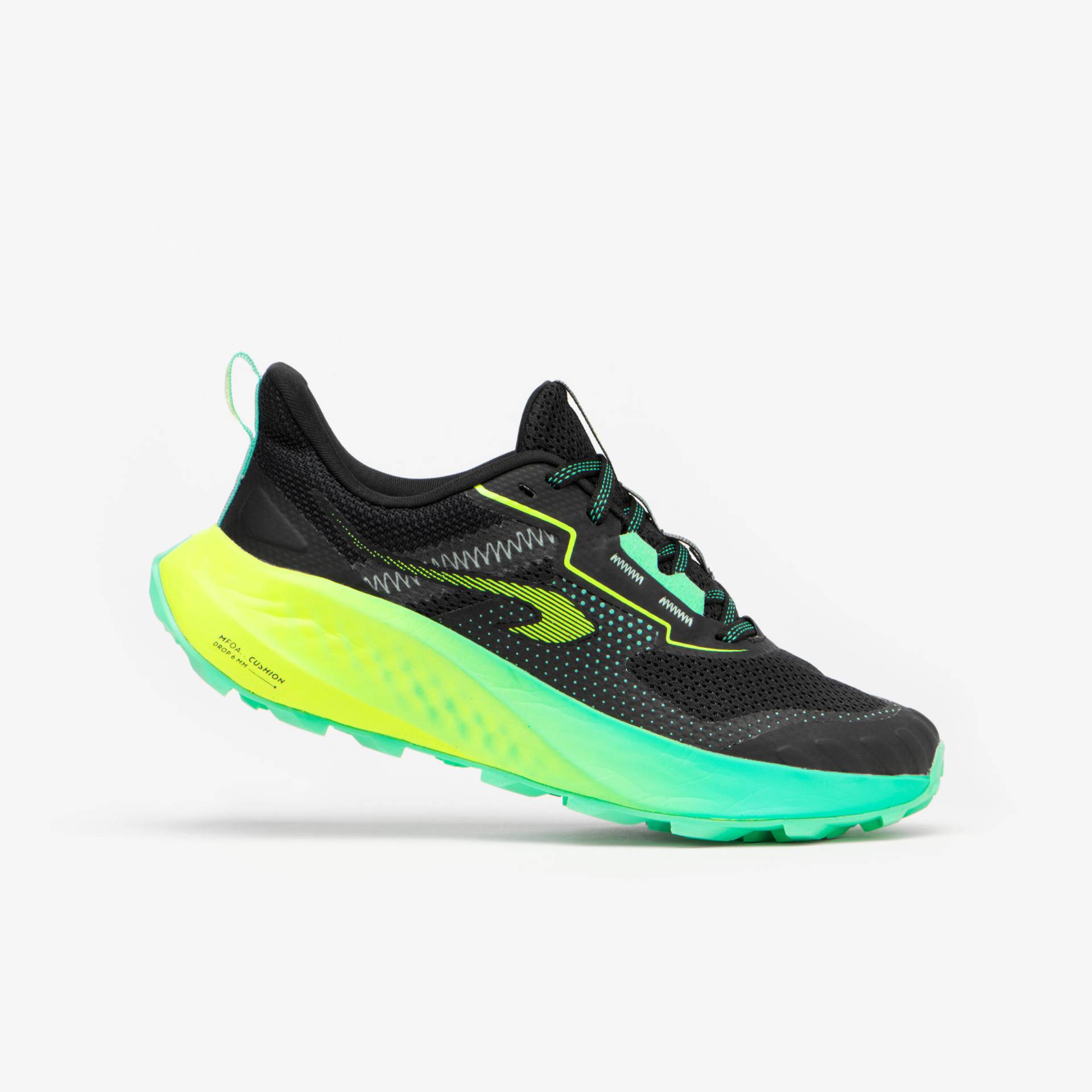Laufschuhe Trailrunning Crosslauf Kinder - K500 Grip schwarz/grün Laufschuhe Trailrunning Crosslauf Kinder - K500 Grip schwarz/grün von Kiprun