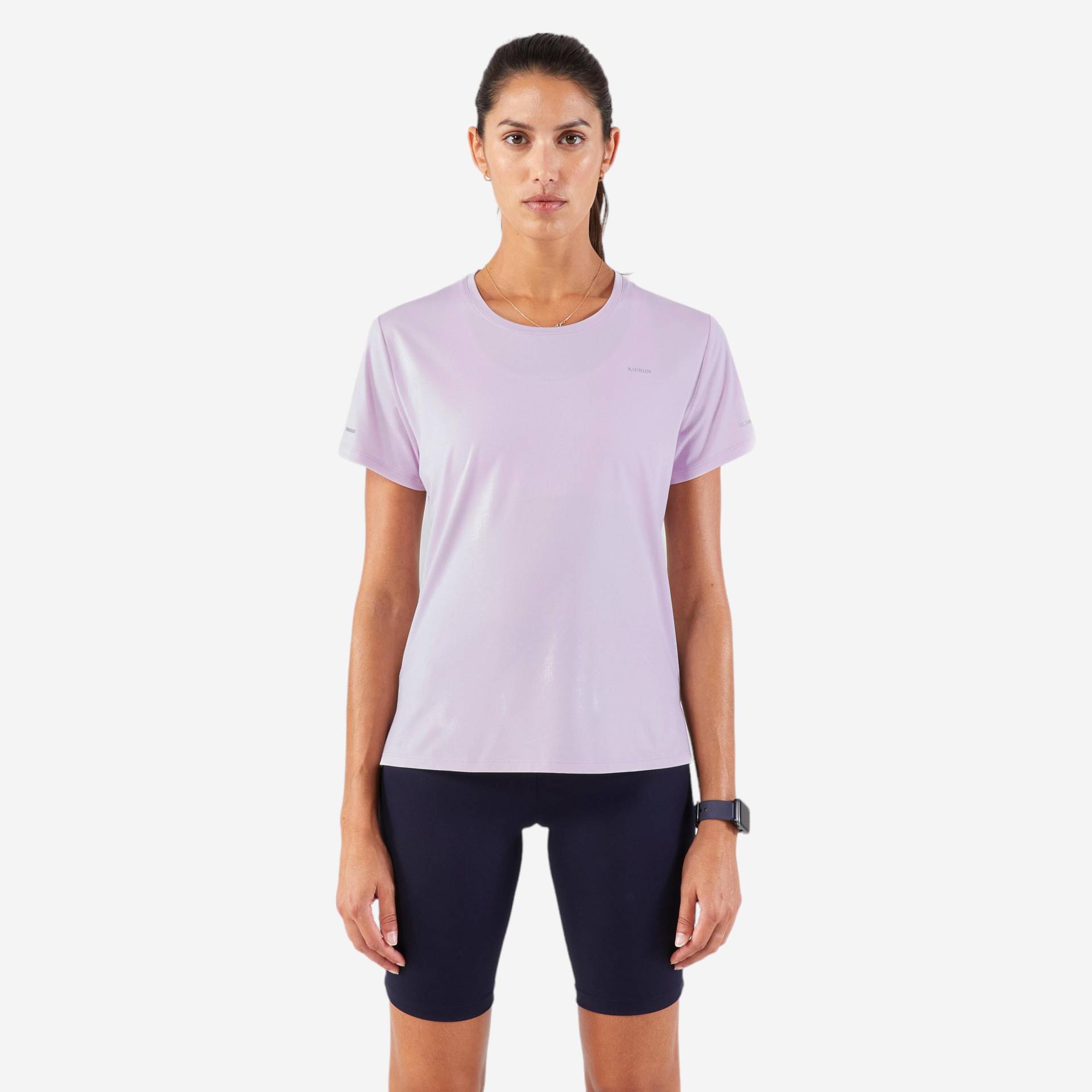 Laufshirt kurzarm Damen atmungsaktiv - Run 500 Dry malve Laufshirt kurzarm Damen atmungsaktiv - Run 500 Dry malve von Kiprun
