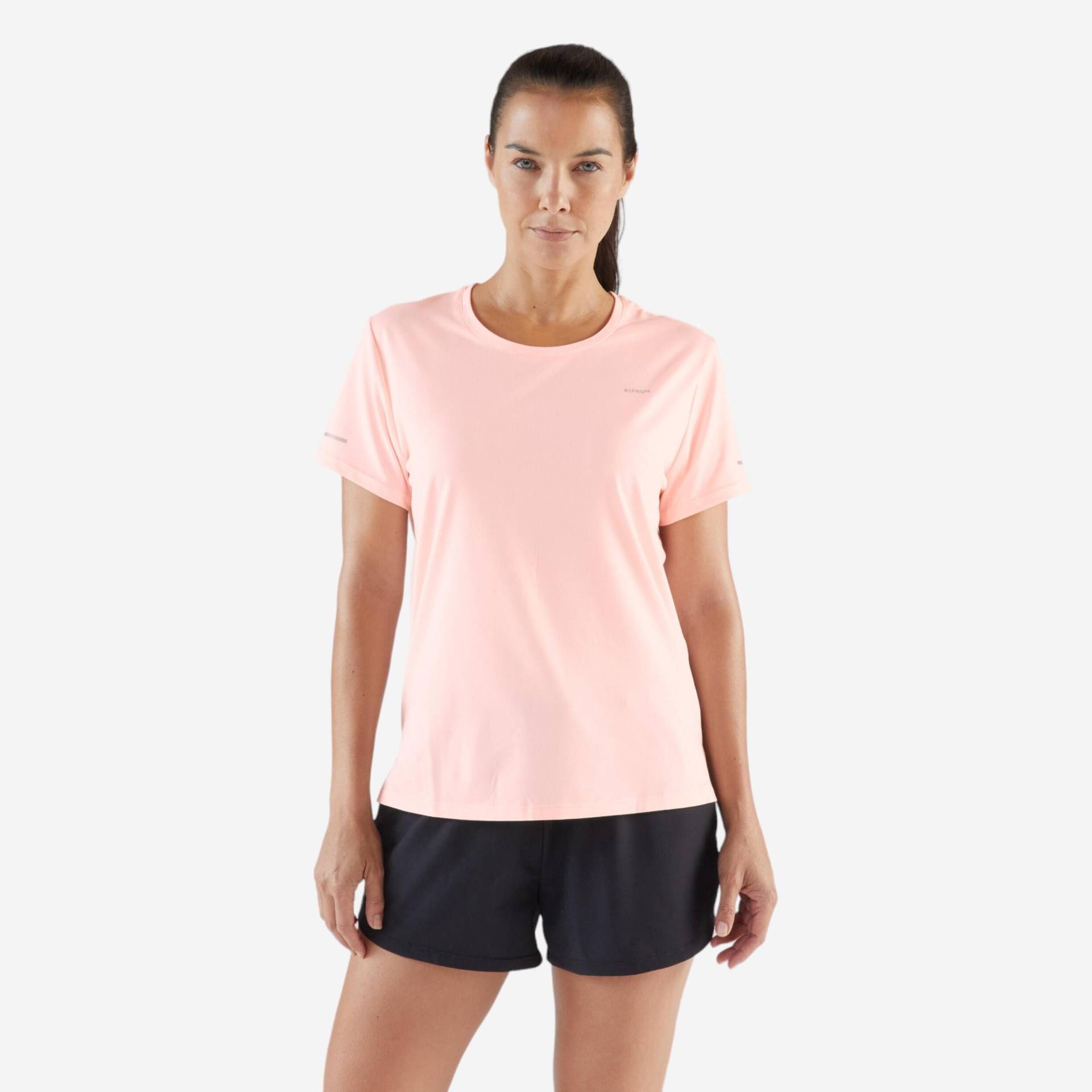 Laufshirt kurzarm Damen atmungsaktiv - Run 500 Dry rosa von Kiprun