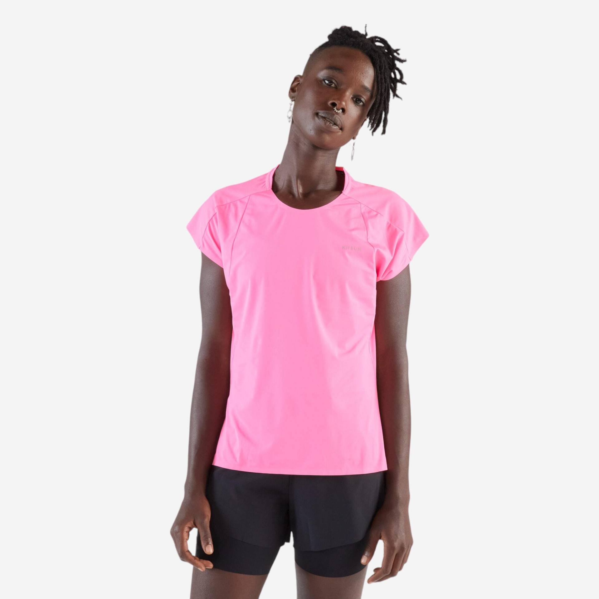 Laufshirt kurzarm Damen leicht - Light 900 rosa Laufshirt kurzarm Damen leicht - Light 900 rosa von Kiprun