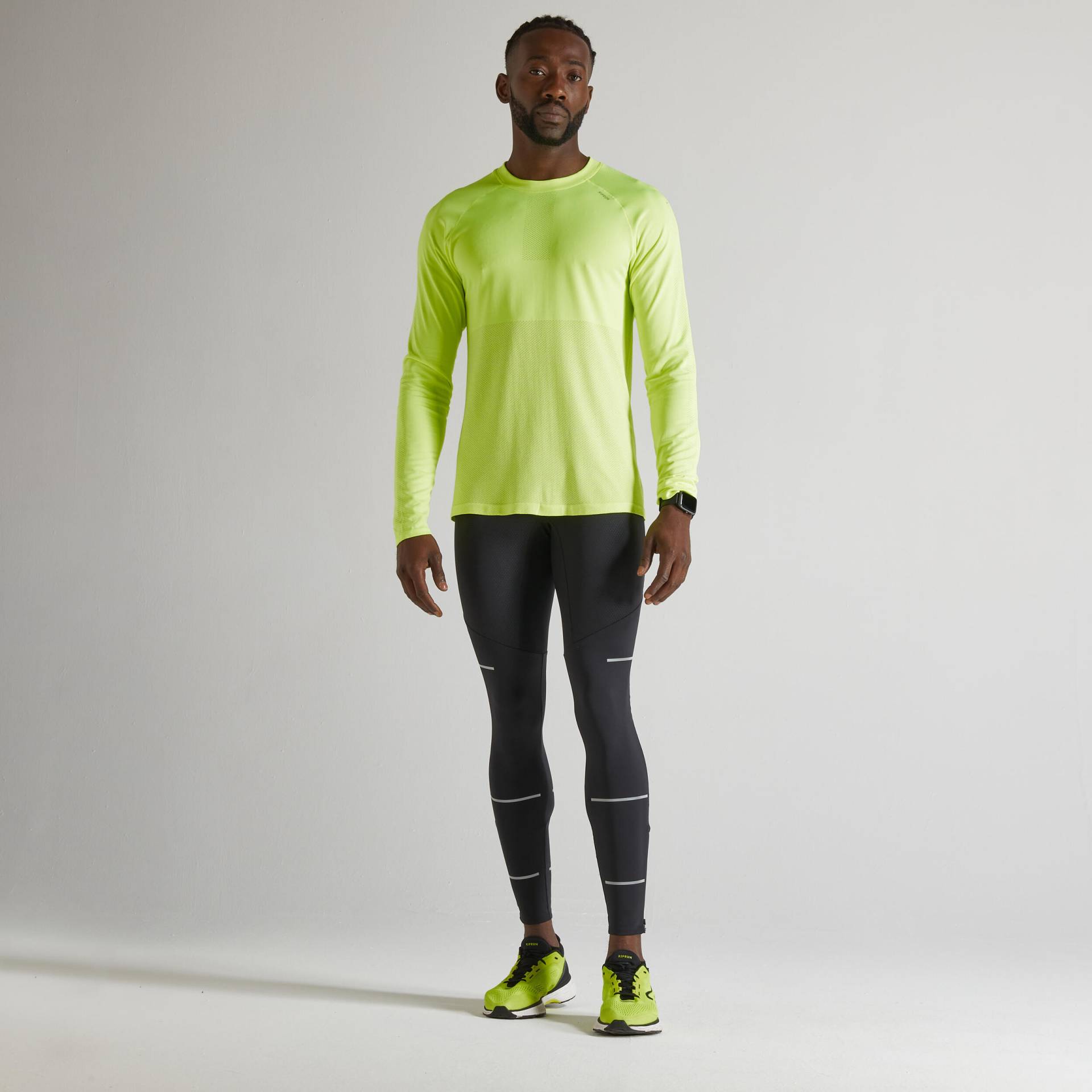 Laufshirt langarm Herren nahtlos - Run 500 gelb Laufshirt langarm Herren nahtlos - Run 500 gelb von Kiprun