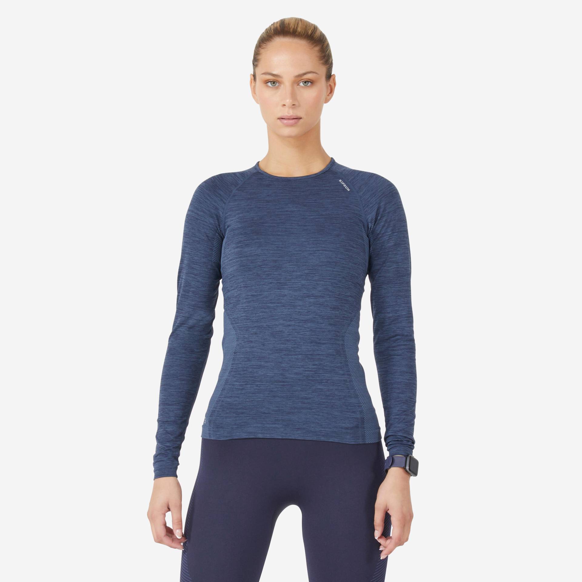 Laufshirt langarm atmungsaktiv Kiprun Skincare Light Damen blau Laufshirt langarm atmungsaktiv Kiprun Skincare Light Damen blau von Kiprun