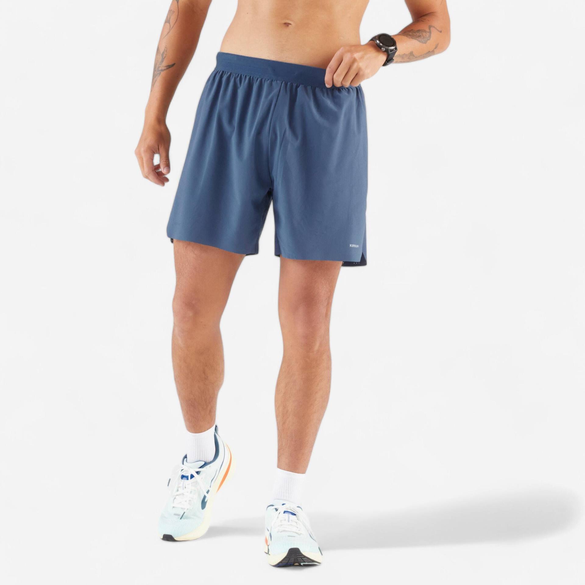 Laufshorts Herren - Run 500 Comfort blau von Kiprun