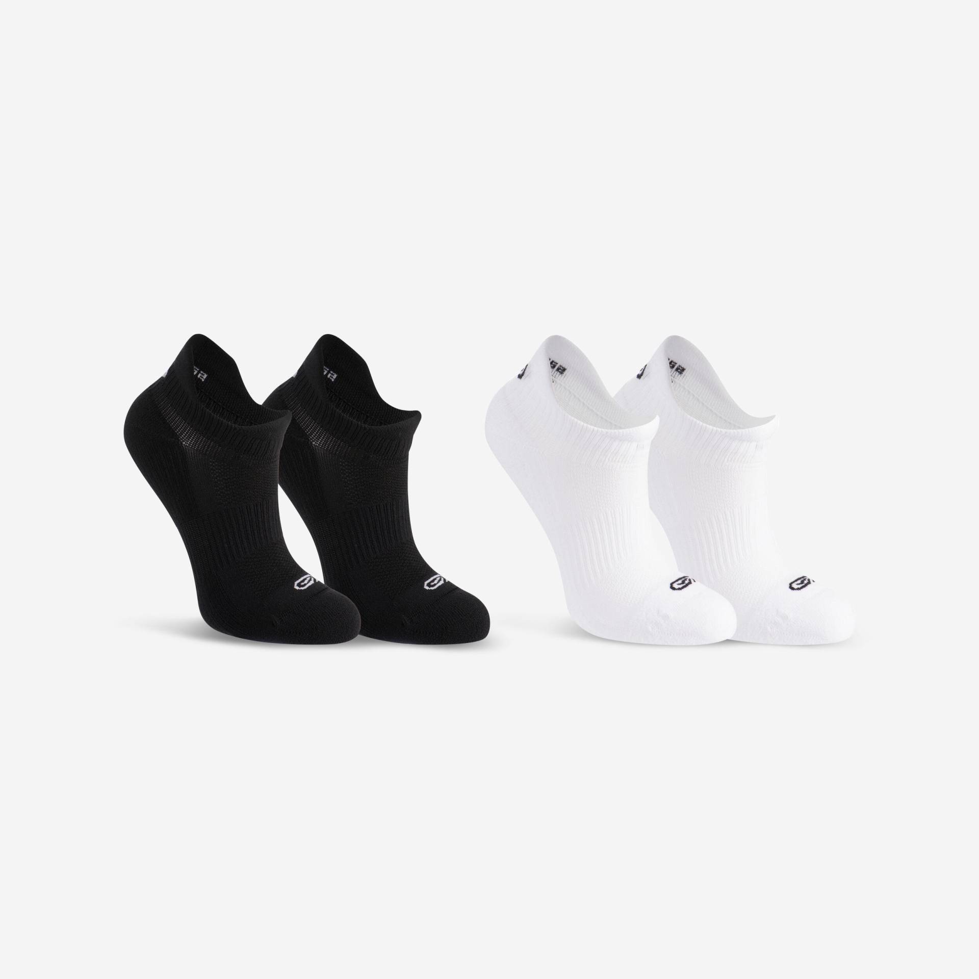 Laufsocken Kinder Komfort 2er-Pack - Run 500 schwarz/weiss Laufsocken Kinder Komfort 2er-Pack - Run 500 schwarz/weiss von Kiprun
