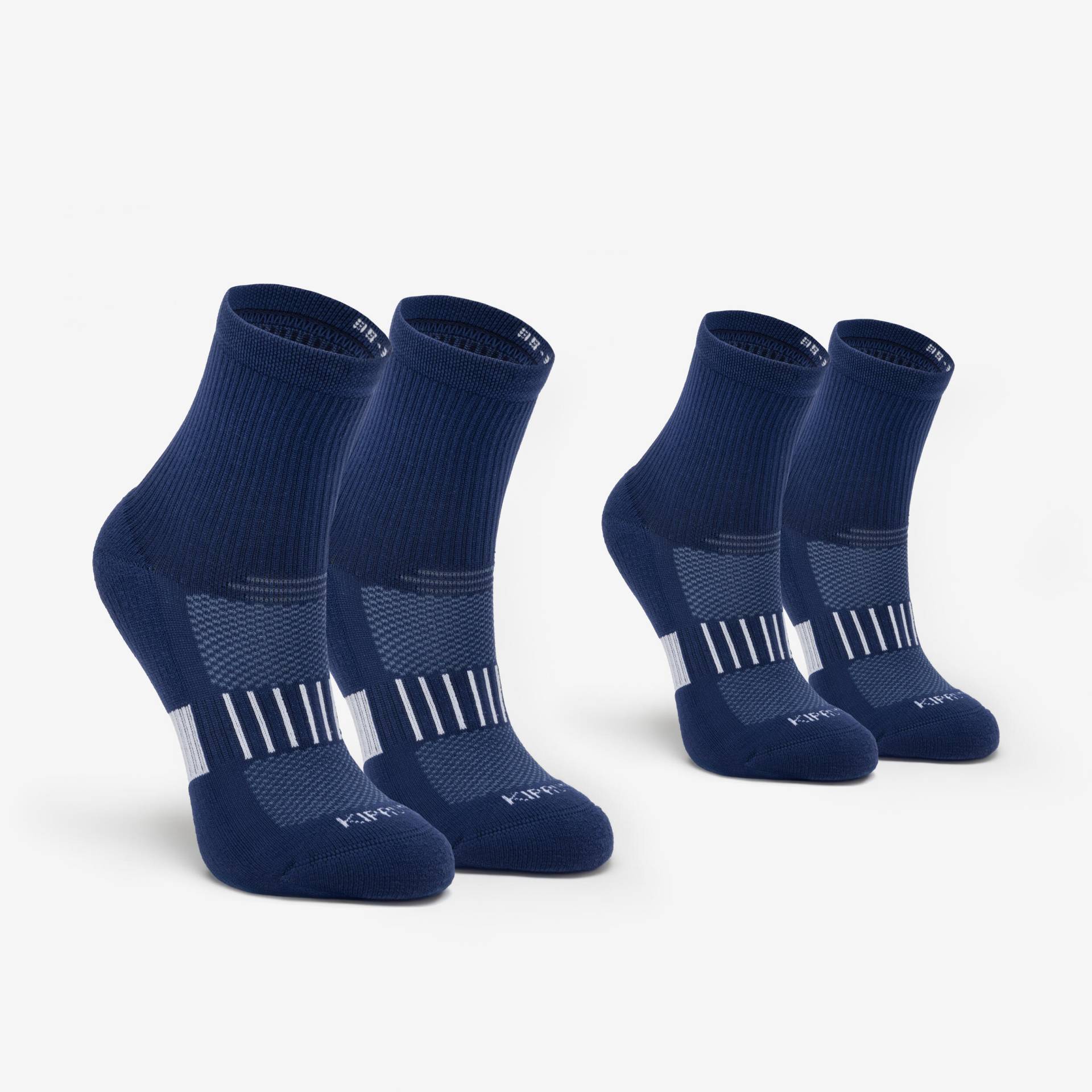 Laufsocken Kinder Mid 2er-Pack - 500 Comfort blau Laufsocken Kinder Mid 2er-Pack - 500 Comfort blau von Kiprun