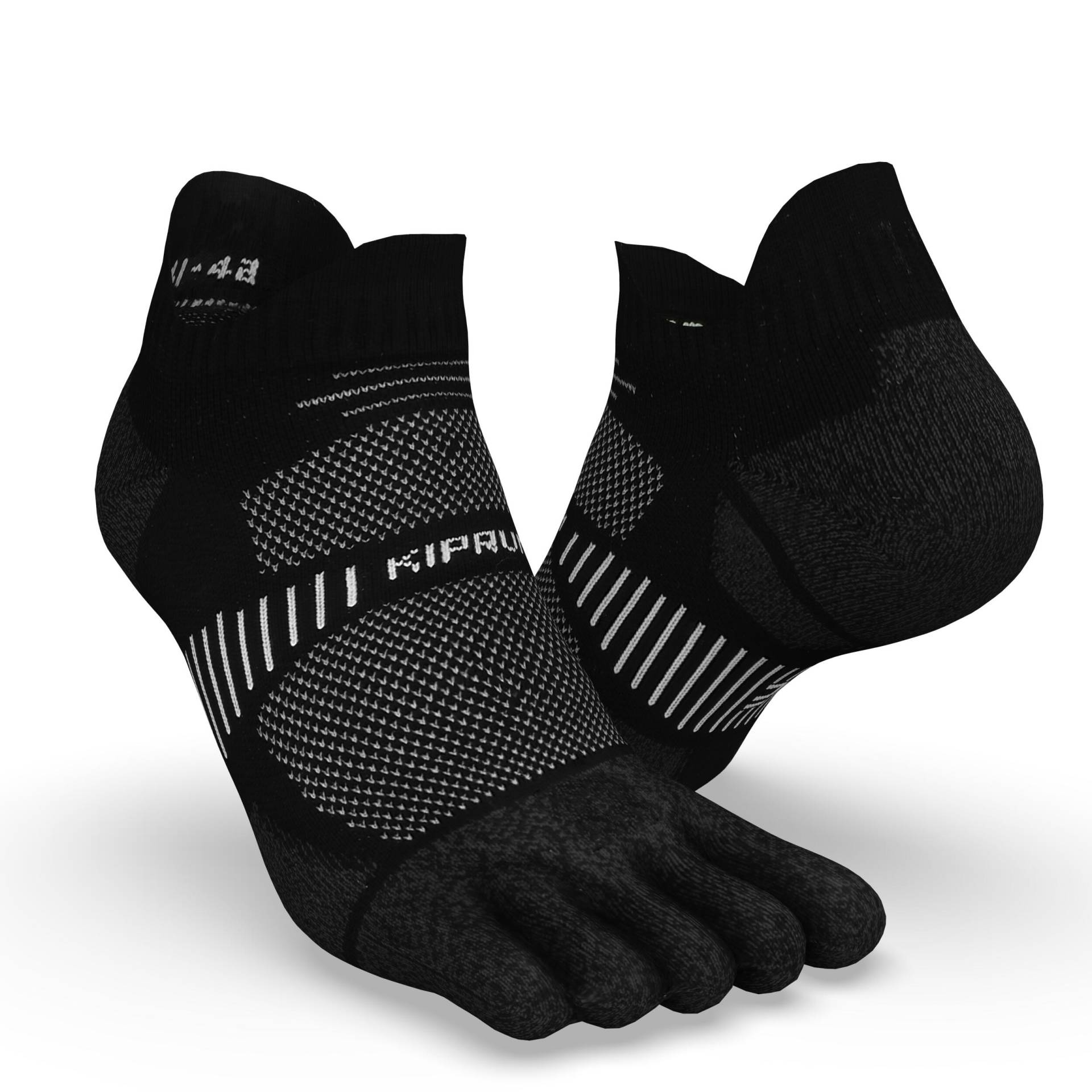 Laufsocken Zehensocken Invisible dünn - Run 900 schwarz Laufsocken Zehensocken Invisible dünn - Run 900 schwarz von Kiprun