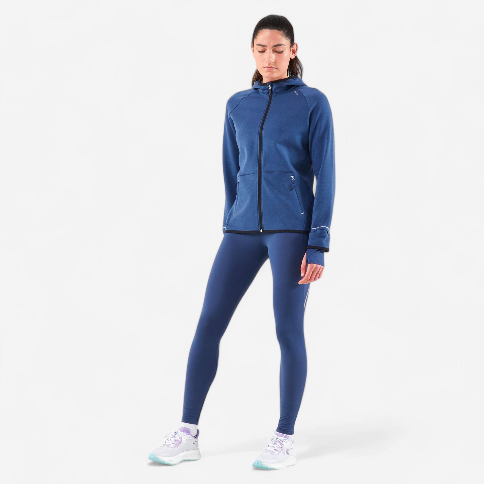 Lauftights lang Damen - Run 500 Warm blau Lauftights lang Damen - Run 500 Warm blau von Kiprun