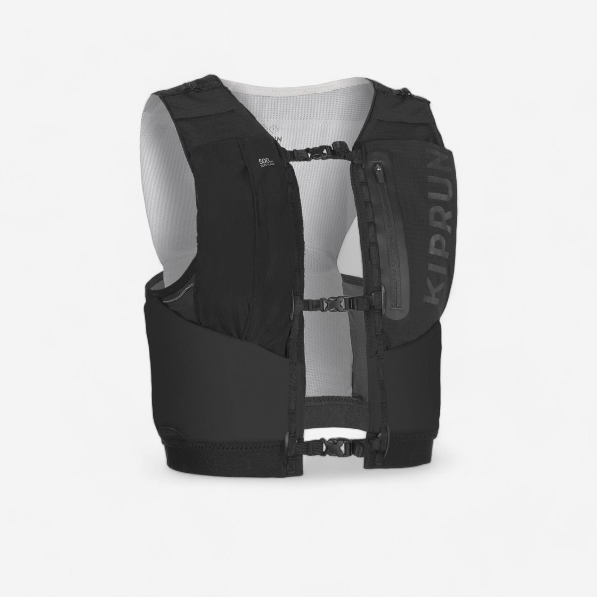 Laufweste/Laufrucksack Flaschenhalter 5 l Unisex Wettkampf schwarz Laufweste/Laufrucksack Flaschenhalter 5 l Unisex Wettkampf schwarz von Kiprun