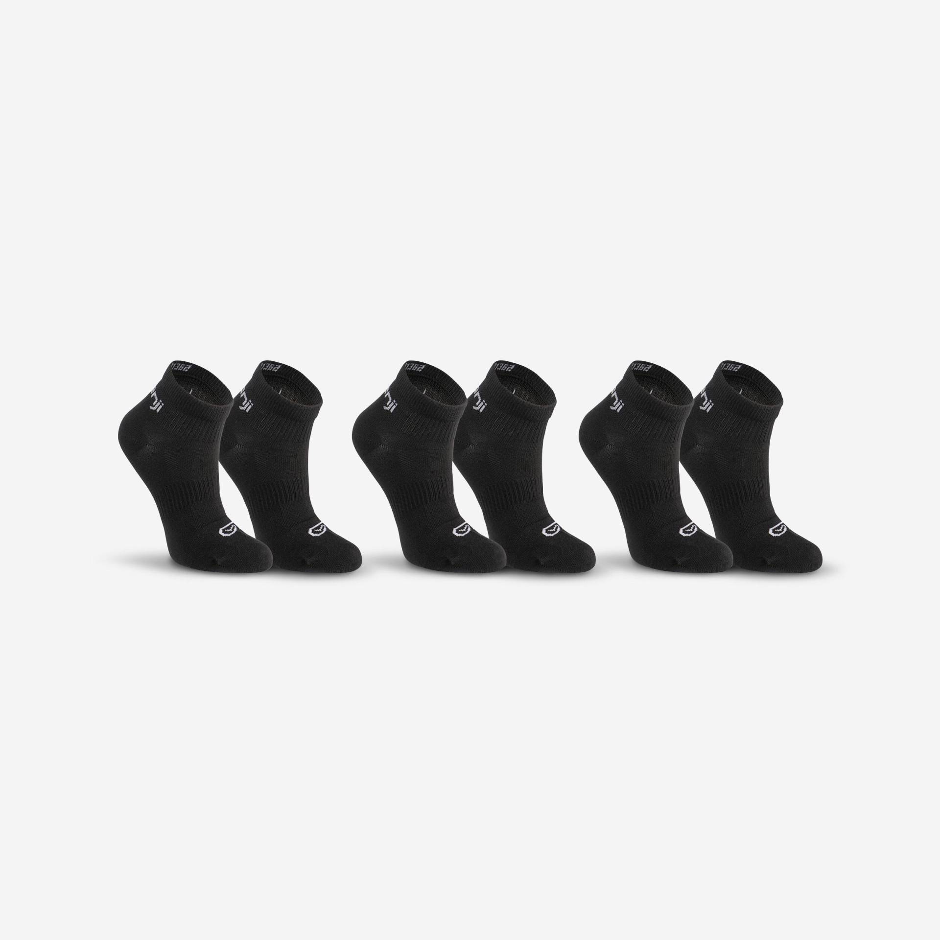 Socken Leichtathletik Mid Kinder schwarz 3 Paar Socken Leichtathletik Mid Kinder schwarz 3 Paar von Kiprun