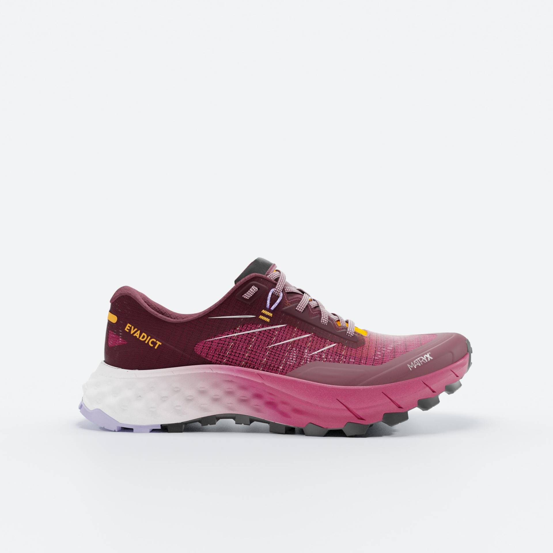 Trailrunningschuhe Damen - MT Cushion 2 himbeerfarben von Kiprun