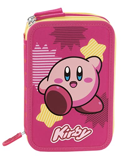 Franco Cosimo Panini Kirby Mit Stift Frixion, Federmäppchen mit 3 Reißverschlüssen, Unisex, Kinder und Jungen, Rosa (Pink), 68119, Rosa, Casual Franco Cosimo Panini Kirby Mit Stift Frixion, Federmäppchen mit 3 Reißverschlüssen, Unisex, Kinder und Jungen, Rosa (Pink), 68119, Rosa, Casual von Franco Cosimo Panini