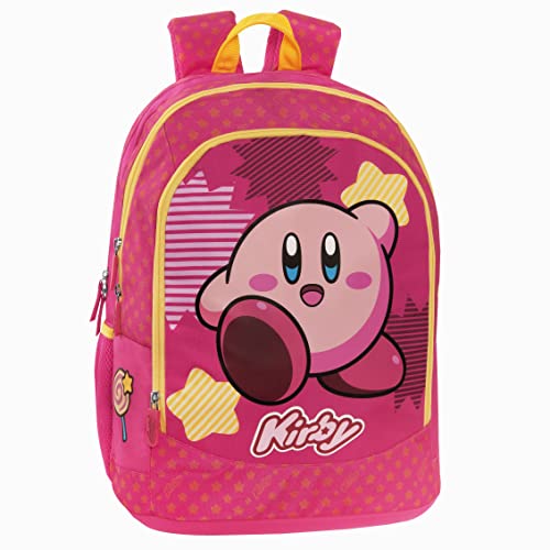 Kirby Organisierter Schulrucksack, Rosa, Taglia unica, Casual von Franco Cosimo Panini