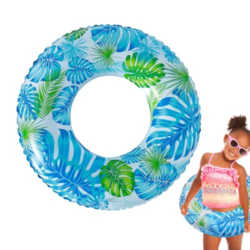 Innenschläuche für Pool, Sicherheitsring für Schwimmbäder | Lebensretter im Blattdruck-Design - Donut-Poolschwimmer mit integriertem Ventil, Kinderschwimmer für den Pool, Schwimmring für Kleinkinder, von Kirdume