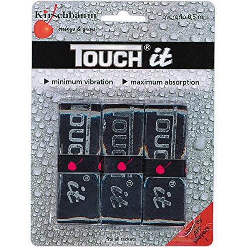 Kirschbaum Overgrip Touch It 3er, Schwarz, 0106000010800100 von Kirschbaum