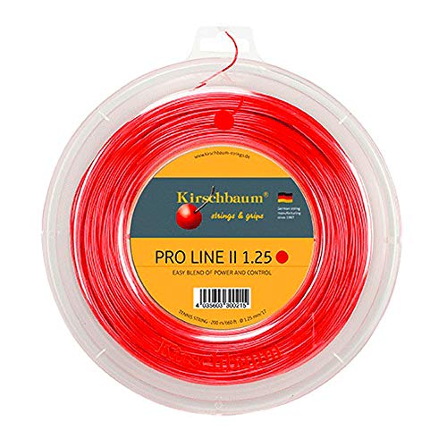 Kirschbaum Pro Line 2-Seil, Tennis, Rot Rot rot 1,25 mm x 200 m von Kirschbaum