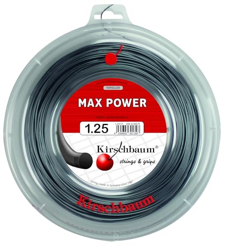 Kirschbaum Saitenrolle Max Power, Anthrazit, 200m, 0105260218100010 von Kirschbaum