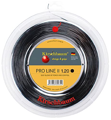 Kirschbaum Saitenrolle Pro Line II, Schwarz, 1,20mm, 0105000215300006 von Kirschbaum