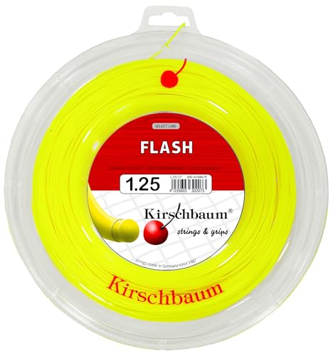 Kirschbaum Tennissaite Flash 1,25mm 200m gelb Kirschbaum Tennissaite Flash 1,25mm 200m gelb von Kirschbaum