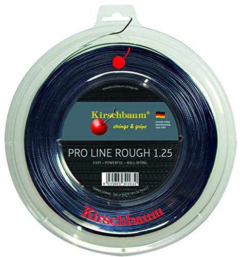 Kirschbaum Unisex – Erwachsene K2PLR130 Tennis-Saite, Schwarz, 1,3 mm von Kirschbaum
