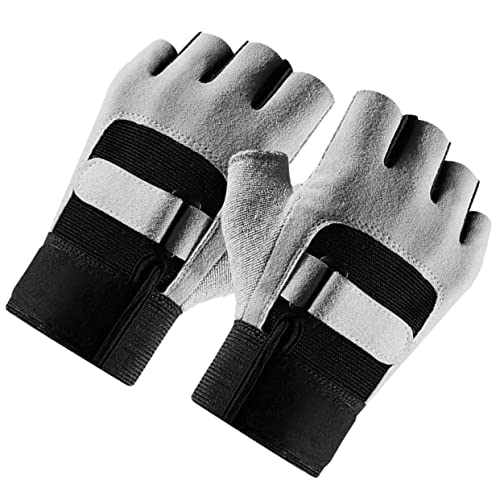 Kisangel 1 Paar Fitness-Handschuhe Halbfingerhandschuhe Wärmer Gewichtheber Handschuhe Gewichtheben Handschuhe atmungsaktive Fitness-Trainingshandschuhe Handschuhe für den Außenbereich Samt von Kisangel