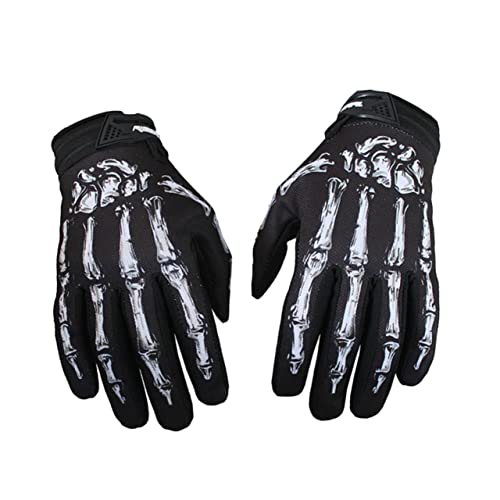 Kisangel 1 Paar -Handschuhe Skelett-Handschuhe Fahrrad-Handschuhe Gruselige Handschuhe Für Erwachsene -Pfoten-Handschuhe Unisex-Handschuhe Fahrrad Weiße Herren- Und von Kisangel
