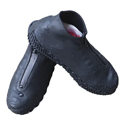 Kisangel 1 Paar Schuhe schutzhülle Überschuh Schuhfaltenschutz GOO Männer Sneaker-Cover regentonnen Protect Gummischuhe wasserdichte schuhüberzieher Outdoor-Zubehör Regen Stiefel Abdeckung von Kisangel