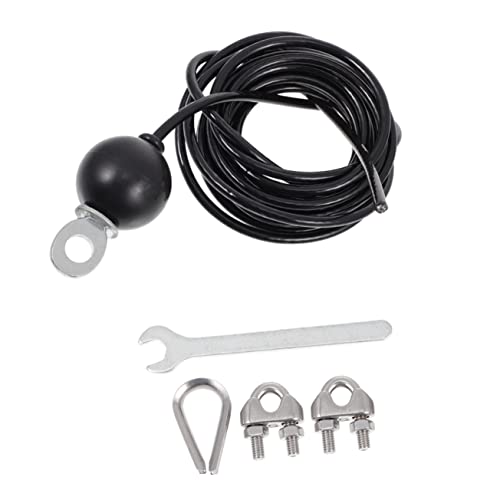 Kisangel 1 Satz Fitnessgeräte-drahtseil Riemen Gymnastikseil Trainingsgeräte Maschine Rolle Kabel Trizepsstange Ausrüstung Fitness-armbänder Griffe Heimfitnessgeräte Bausatz Black Pu von Kisangel