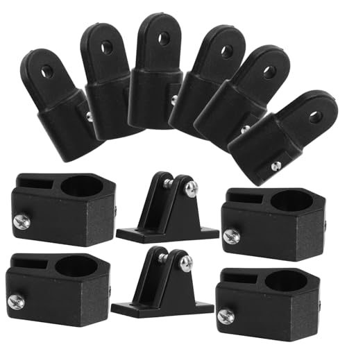 Kisangel 1 Satz Marine-Hardware segelboot zubehör Bimini-Top-Hardware-Kit Bimini-Top-Kappen für Boote Passend für Marineboot Bimini-Top-Kappenteil Bimini-Hardware Augenendkappe Nylon Black von Kisangel