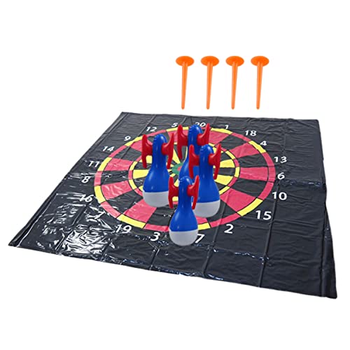 Kisangel Jungen Und Mädchen Outdoor-Spielzeug 1 Set Aufblasbare Werfen Spiel Kit Matte Sicher PVC Material von Kisangel