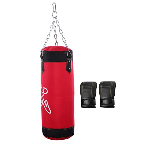 Kisangel 1 Set Sandsäcke Set Sandsäcke Übungstasche Fitness Sandsack Hängende Fitnesstasche Übungssandsack Karatetasche Fitnessziel Fitness Sandsäcke Kicksandsack Kicking Bag Eisenrot von Kisangel