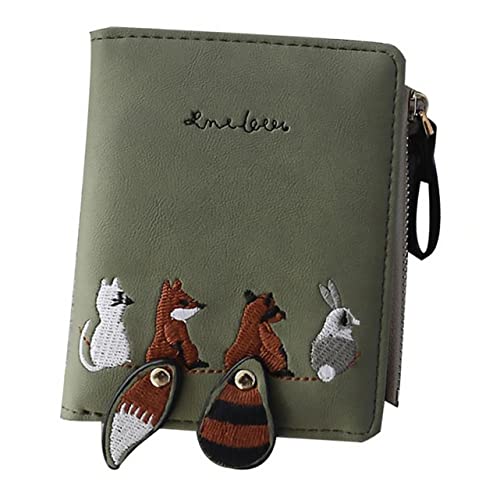 Kisangel 1Stk Brieftasche mit Critter-Print geldbörse Kinder Mädchenmode Fuchs schlüsselanhänger Tier gedruckte Brieftasche Geldbörse süß Mini Umhängetasche Münze Gürteltasche Mann PU-Leder von Kisangel