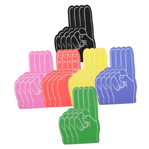 Kisangel 24st Mini-schaumhand Jubelstütze Für Sportveranstaltungen Tragbarer Schaumfinger Schaum Sind 1 Hand Schaumstofffinger Riesiger Schaumfinger Handschuhe Aus Schaumstoff Eva von Kisangel