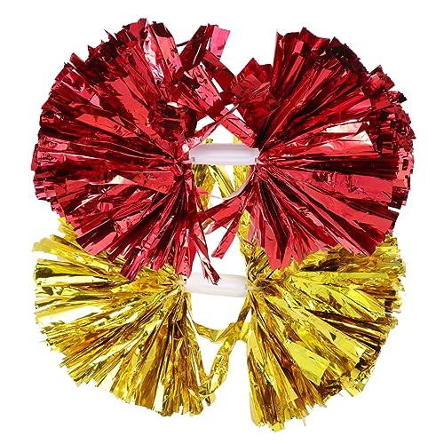 Kisangel 2St Cheerleading-Blumenstrauß jubeln Poms Pompons für Mützen Cheerleader-Pompons Handpompons für Sportveranstaltungen tragbare Cheerleader-Requisiten Cheerleader-Zubehör Plastik von Kisangel