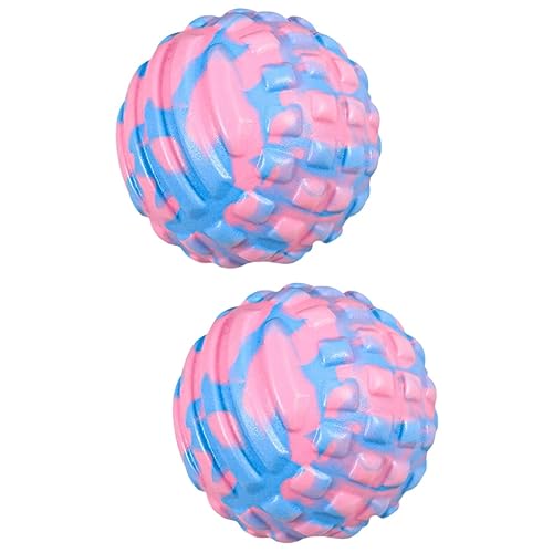 Kisangel 2St Fußmassageball Fitness-Massageball Massagebälle Massageball für den unteren Rücken Handmassagegerät fitnessball gymnastikballe Tragbarer Yogaball praktischer Massageball Eva von Kisangel