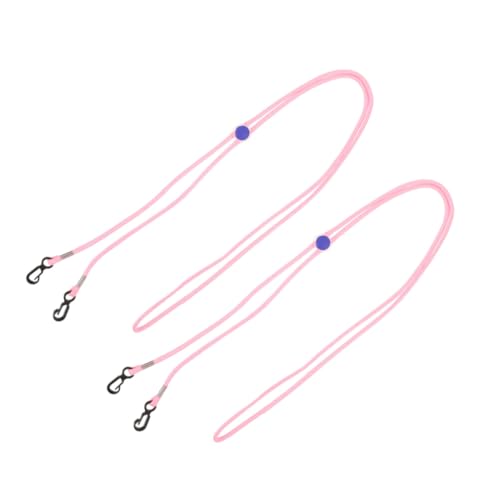 Kisangel 2St Handschuhband handschuh Clips handschuh Band undurchlässig Zubehör für Dienstgürtel Liner Anti-Verlust-Seil für Handschuhe Handschuhclips für Nylon Rosa von Kisangel