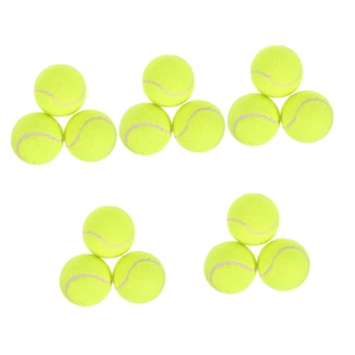 Kisangel 5 Sätze Tennisbälle Für Hunde Tennisschläger Weiche Tennisbälle Essiggurke Üben Badminton Schaumstoff-tennisbälle Übungsball Tennis Ball Tennis Versorgung Gummi 3 Stück * 5 von Kisangel