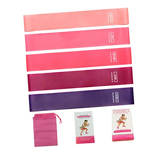 Kisangel 5st Yoga-Gummiband Bein Widerstandsband Weibliche Widerstandsband Hintern Widerstandsband Dame Widerstandsband -widerstandsband Frau Widerstandsband Kieselgel Colorful von Kisangel