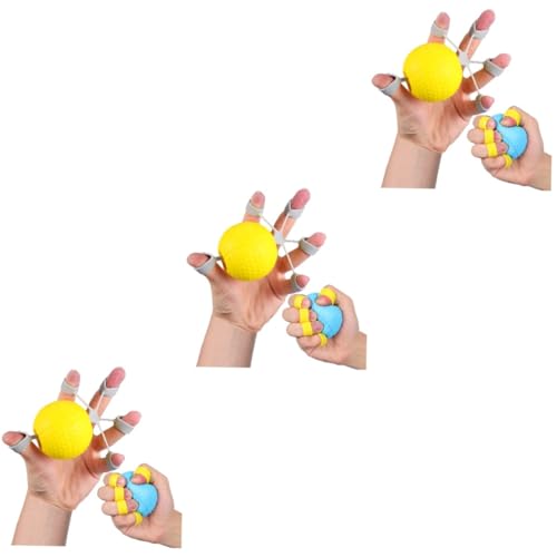 Kisangel 6 Stk Griffball Handgriff Kugel Stressball für die Handtherapie Handstärkung Handübungsbälle für Kraft Handgriff-Verstärkung Fingerkrafttrainer Trainingsgeräte Kieselgel von Kisangel