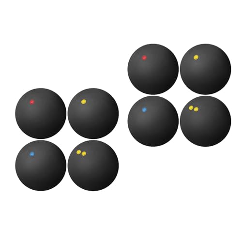 Kisangel 8Pcs Squash Bälle 45 Mm Hochelastizität Squash -Bälle Bounce -Bälle Für Wettbewerbstraining Und Übung Sportbälle Für Innenschlägersportarten Kisangel 8Pcs Squash Bälle 45 Mm Hochelastizität Squash -Bälle Bounce -Bälle Für Wettbewerbstraining Und Übung Sportbälle Für Innenschlägersportarten von Kisangel
