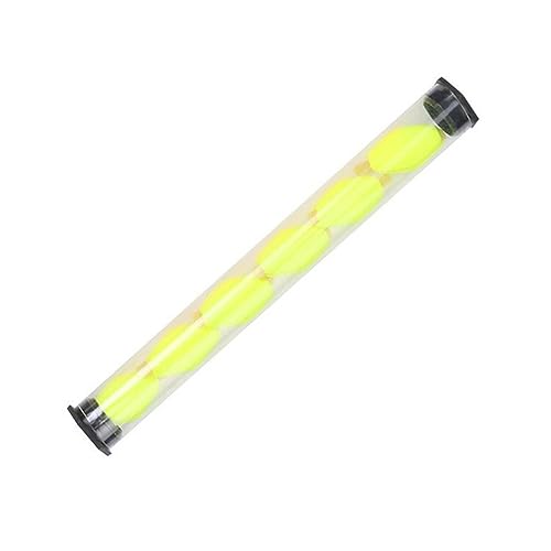 Kisangel Angelschwimmer schwimmboje pullbuoy Angeln zubehör Fishing Accessories gelbe Stange Angelzeug Pole Lamelle Fliegenfischen Schwimmeranzeige Zander Indikator Fischereianzeige Yellow von Kisangel