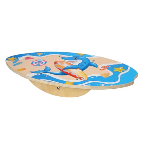 Kisangel Balance Board Konstruktionsspielzeug Spiele Kinderspielzeug Freunde sensorisches Balancierspielzeug für Schaukelspielzeug hölzern Blue von Kisangel