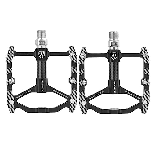 Kisangel Fahrradpadale fahrradpedale Fahrrad pedalen Bike Gadgets Bike Pedals Pedalplattform Kurbelpedale Bergpedale Mountainbikes Pedale Mountainbike-Pedale rutschfeste Pedale Black von Kisangel