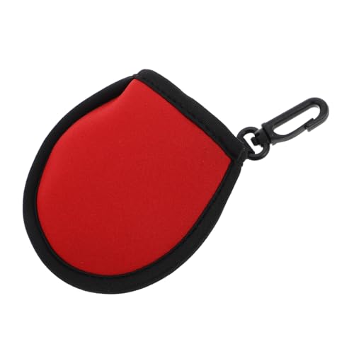 Kisangel Golfset Tragbarer Golfballhalter Elastischer Golfballhalter Golfzubehör Für Männer Elastische Golfballtasche Golfballhüllen Golfzubehör Golfzubehör Neopren Rot von Kisangel